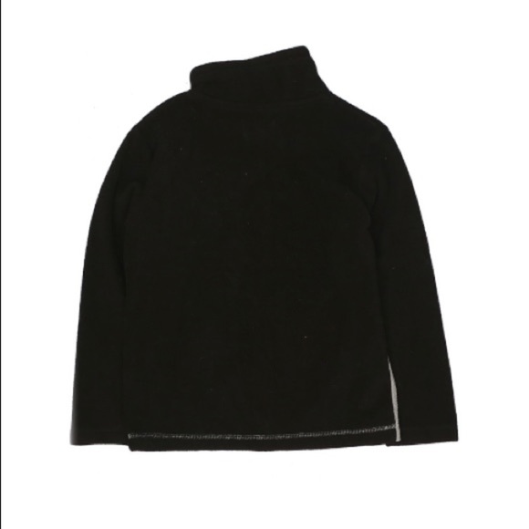 Old Navy | Fleece Half Zip Black Gray Yellow Neon - Picture 2 of 8